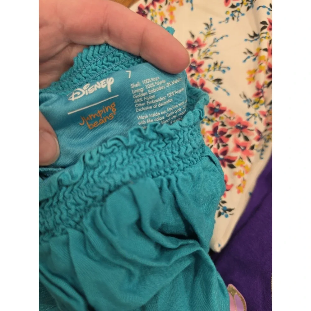 Girls Size Medium 7/8 Lot 4 Piece Tea Brand Dress Disney Skort Back To School